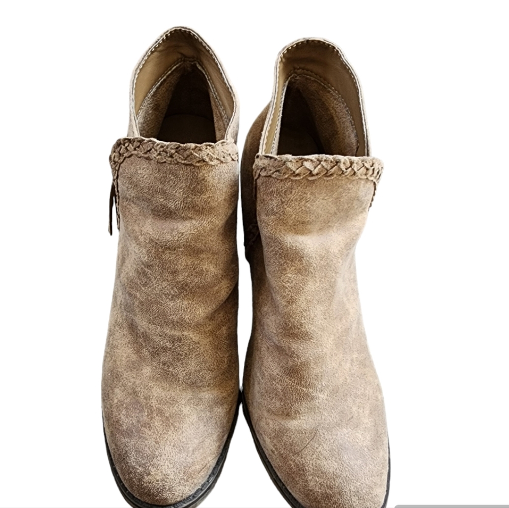 Michael Shannon Taupe Ankle Boots